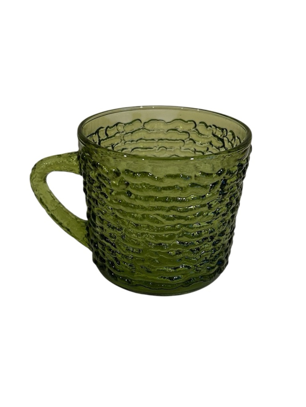 Anchor Hocking Soreno Avocado Green Glass Mug